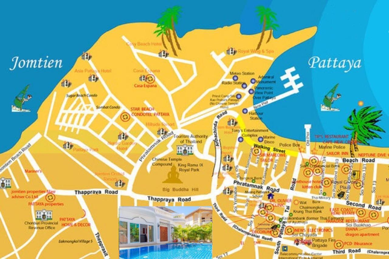 Ratana Villa - Pattaya Holiday House Walking Street 7 Bedrooms Εξωτερικό φωτογραφία